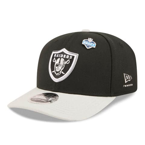Men's New Era  Black/Silver Las Vegas Raiders 2026 NFL Draft 9SEVENTY Adjustable Hat