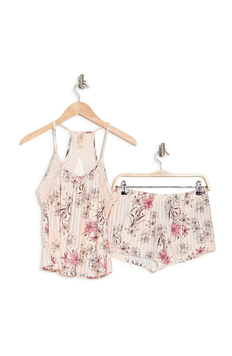 Jessica Simpson Printed Camisole & Shorts 2-Piece Pajama Set, Alternate, color, 