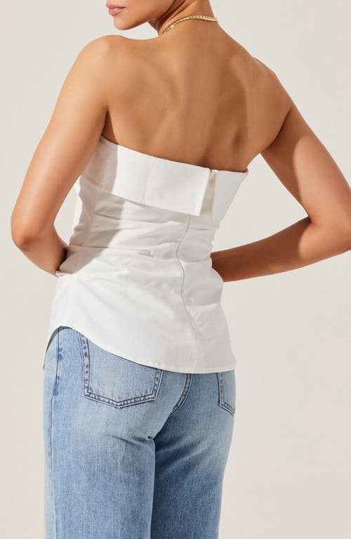 Astr The Label Nessah Strapless In White