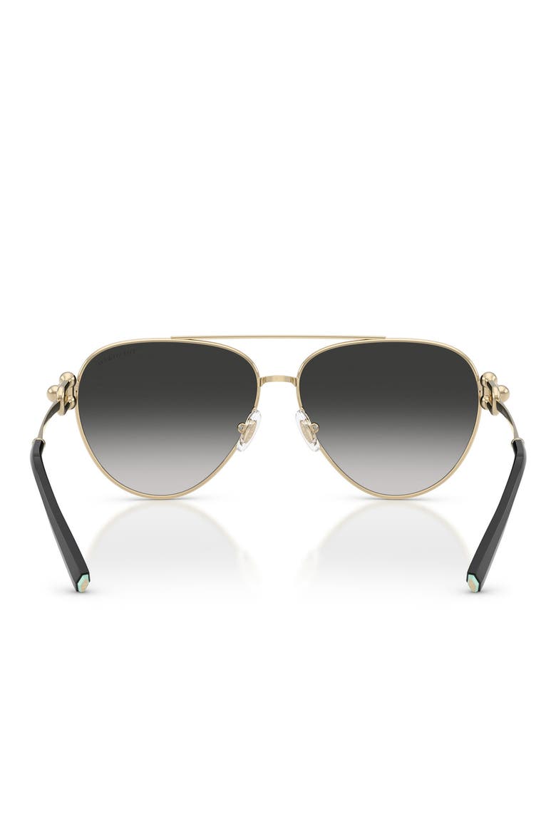 59mm Gradient Pilot Sunglasses, Alternate, color, PALE GOLD/ GREY GRADIENT