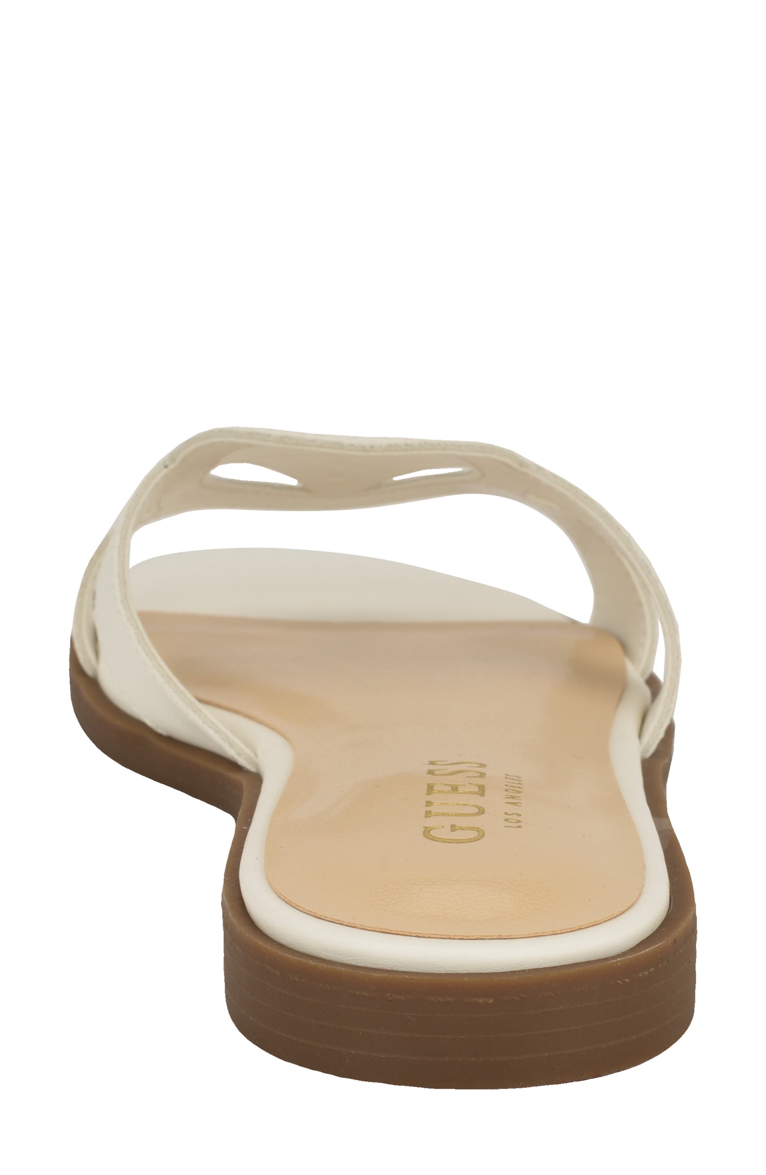 Mazzie Slide Sandal, Alternate, color, WHITE
