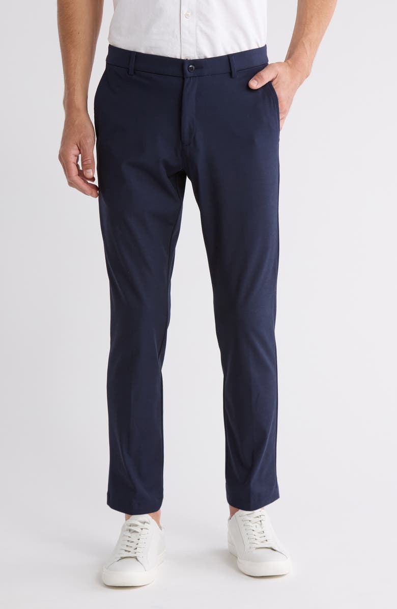 Michael Kors Performance Classic Fit Pants, Main, color, Navy