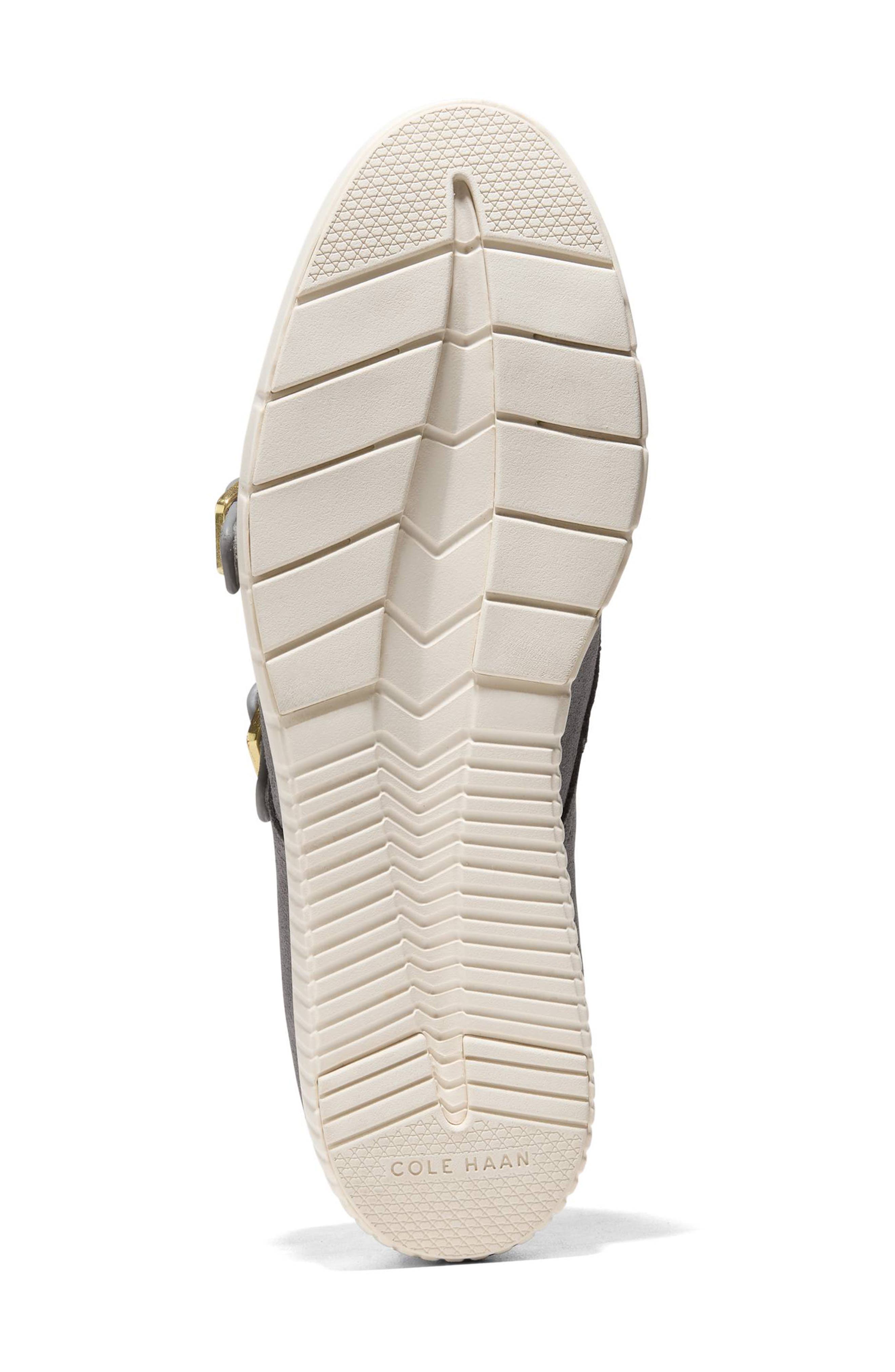 Cole Haan Grand City Platform Monk Sneaker, Alternate, color, Frost Gray Suede/ Ivory