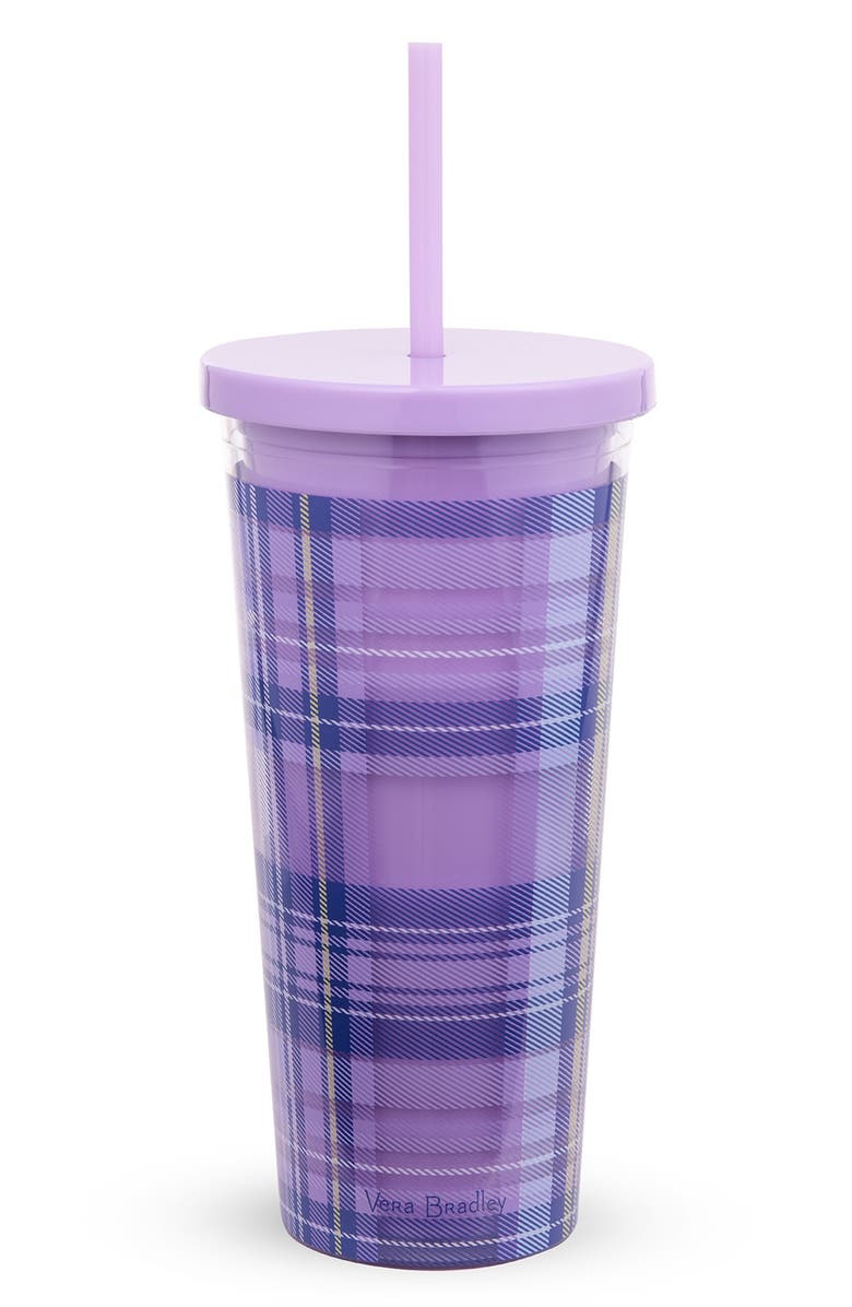 VERA BRADLEY Tumbler with Straw, Main, color,