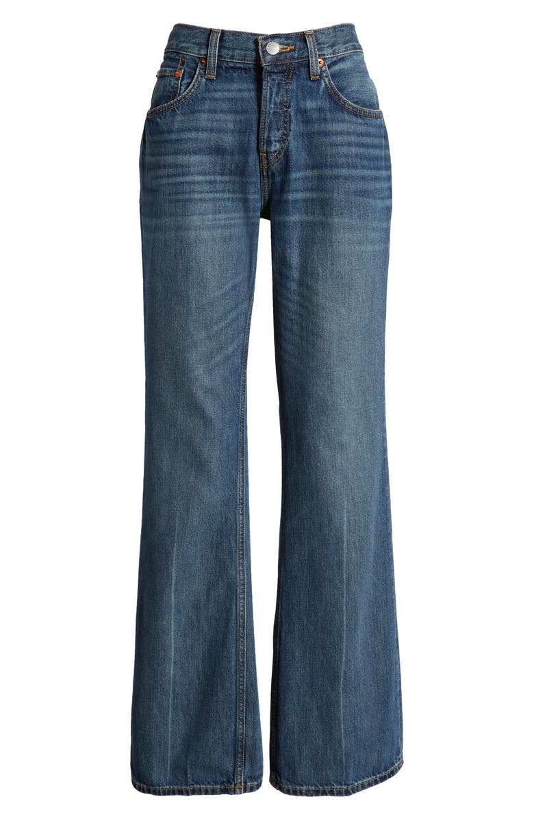 Re/Done Low Rise Loose Bootcut Jeans, Main, color, 