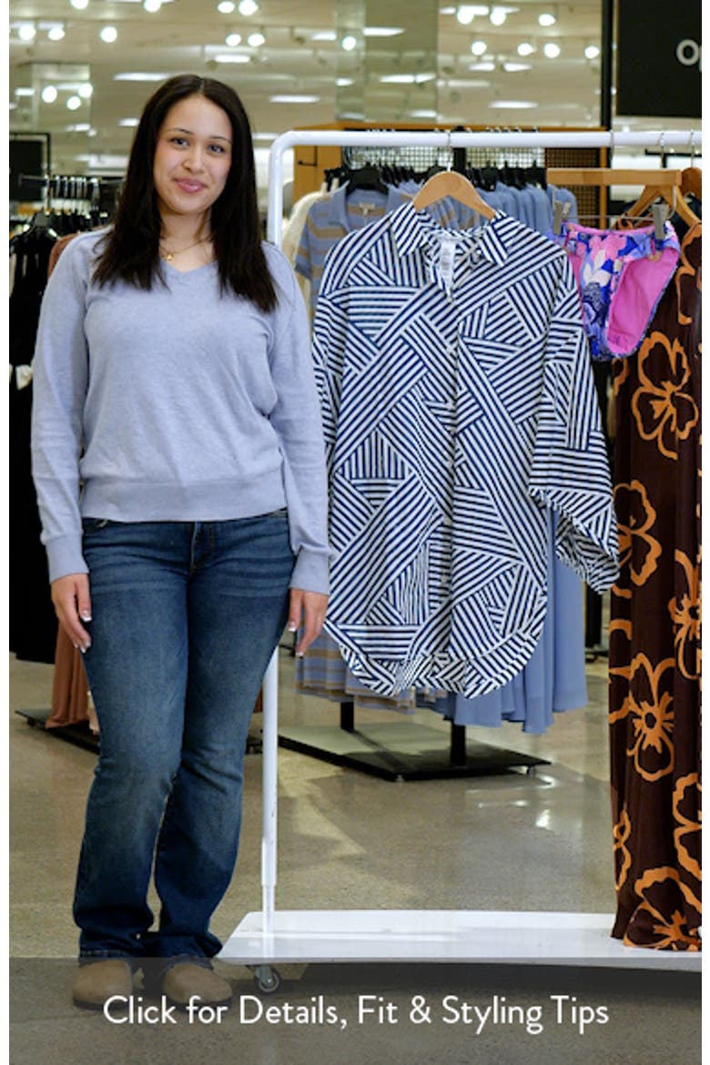Catalina Coast Cotton Cover-Up Boyfriend Shirt video