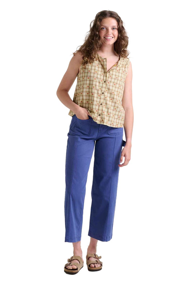 Manzana Button Front Tank, Main, color, Barley Strawberry
