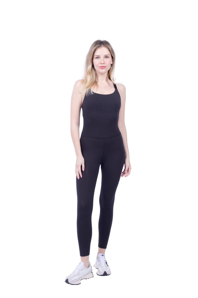 Amelia Organic Cotton Jumpsuit, Alternate, color, Black