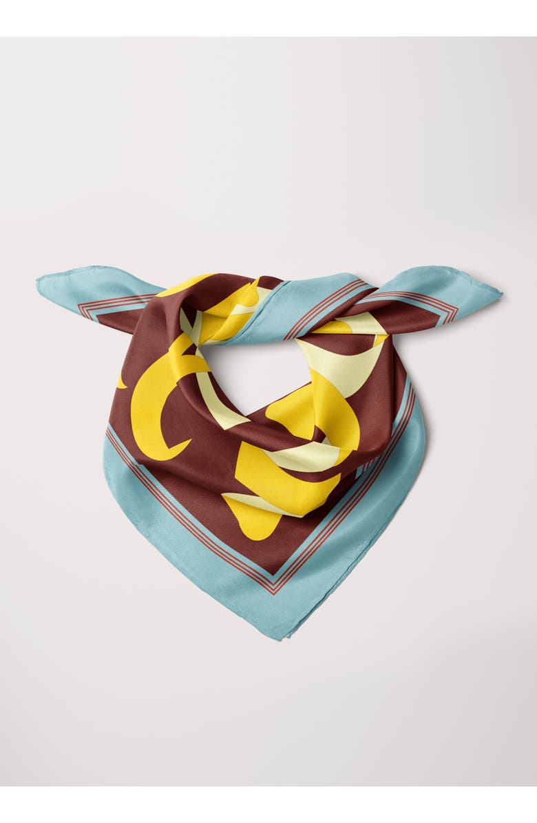 Alas X-Large Printed Silk Scarf, Alternate, color, Print 'Apeel' 49