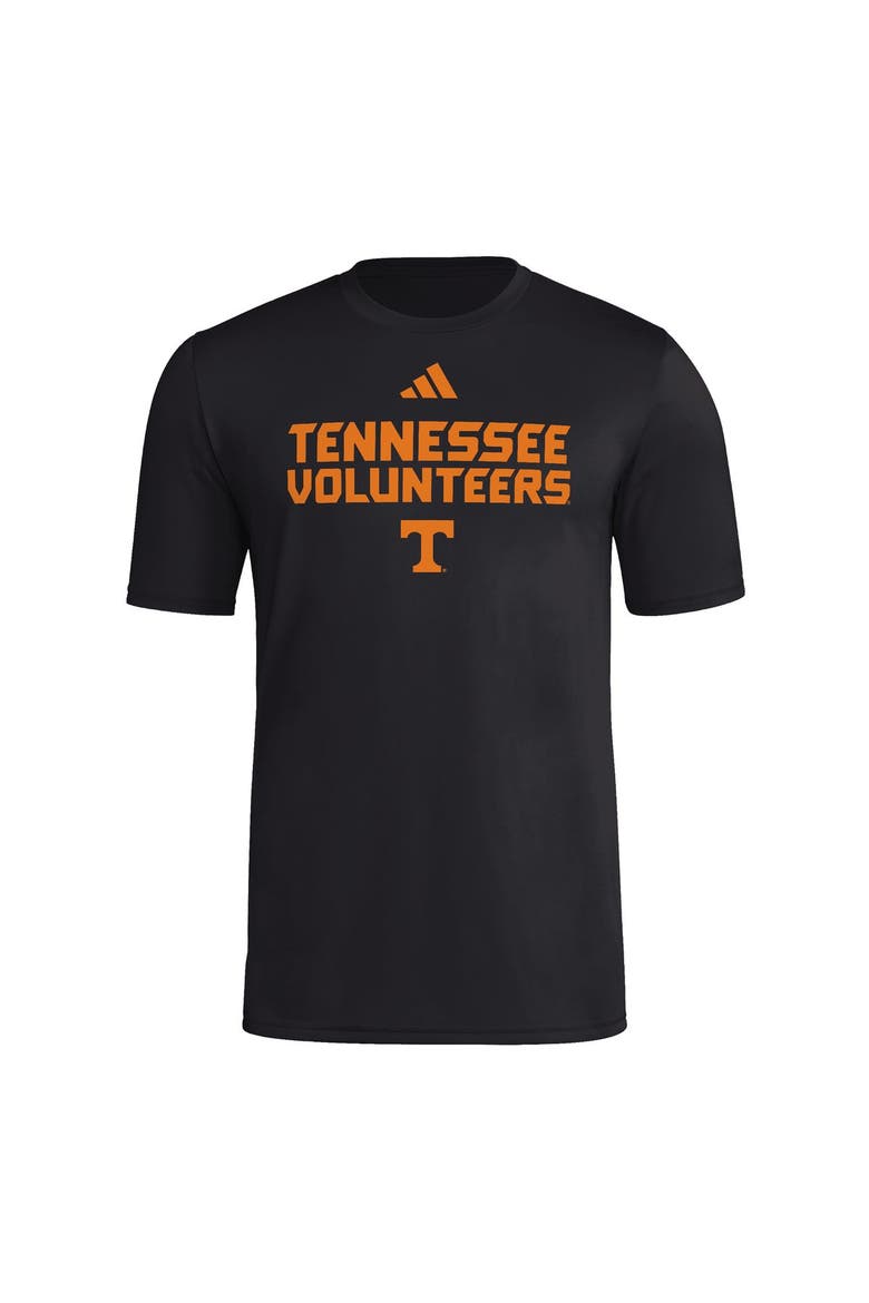 Men's adidas  Black Tennessee Volunteers Wordmark Poly T-Shirt, Alternate, color, Black
