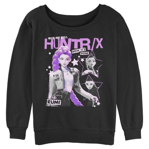 Junior's KPop Demon Hunters Pop Star Huntrix Rumi  Sweatshirt