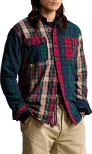 Polo Ralph Lauren Plaid Classic Fit Brushed Oxford Button-Down Shirt