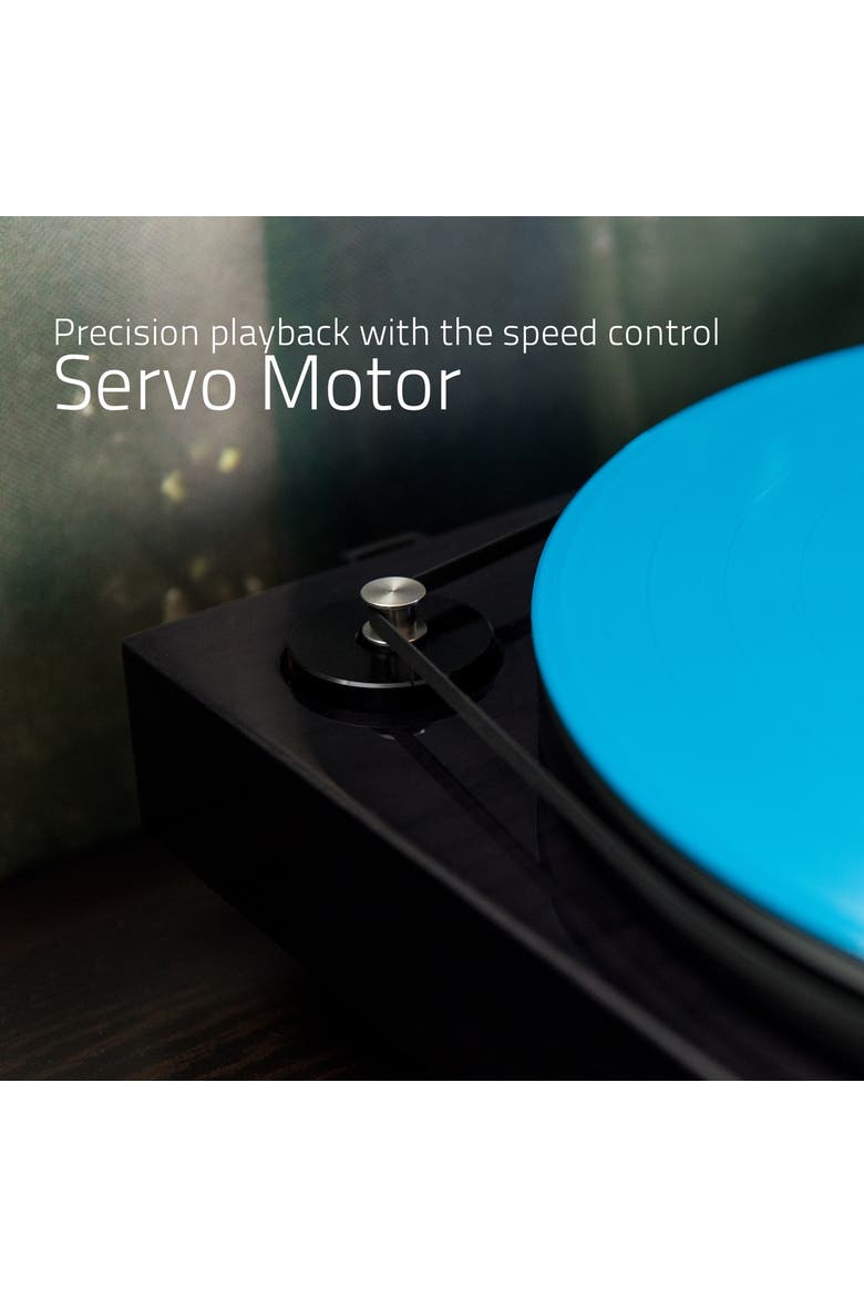 Reference High Fidelity Vinyl Turntable Record Player Ortofon Cartridge, Alternate, color, Piano Black
