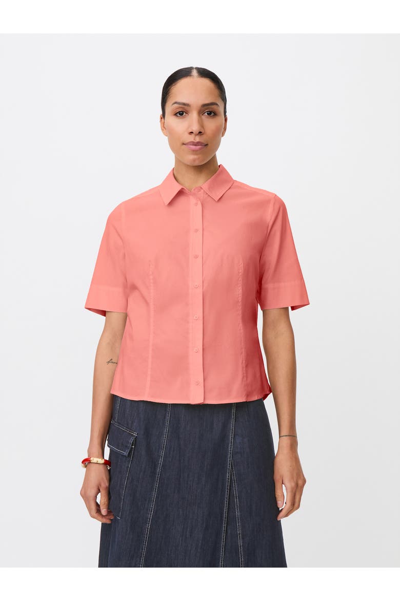 MaIven Boxy Short-Sleeve Shirt, Main, color, Strawberry Ice