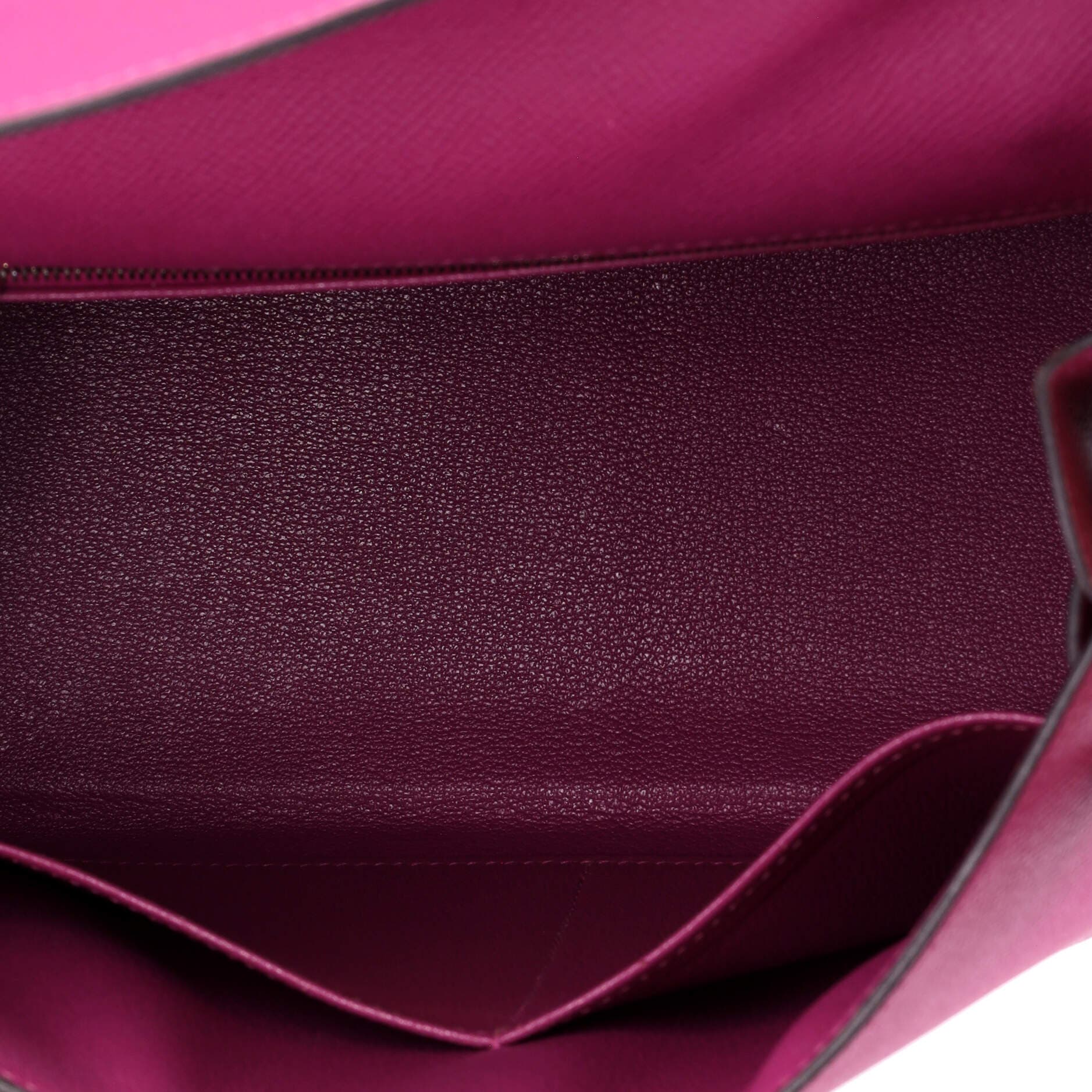 Kelly Handbag Pink Epsom with Palladium Hardware 28, Alternate, color, Rose Pourpre