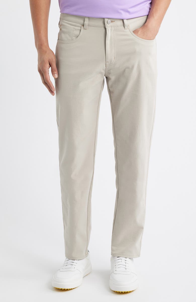 Peter Millar EB66 Performance Five Pocket Pants, Main, color, Biscuit
