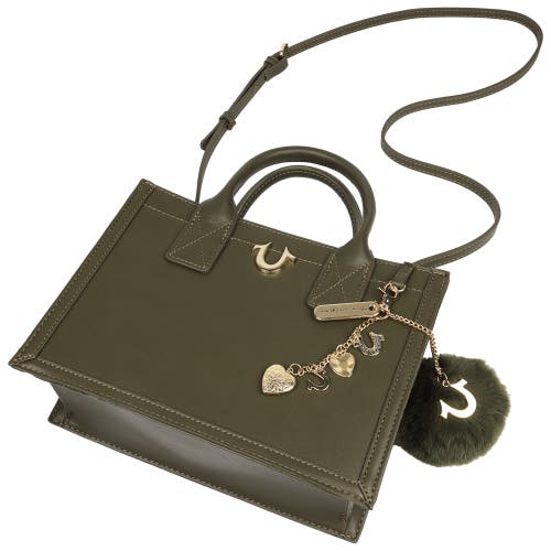 True Religion Pom Dangle Modern Tote In Green