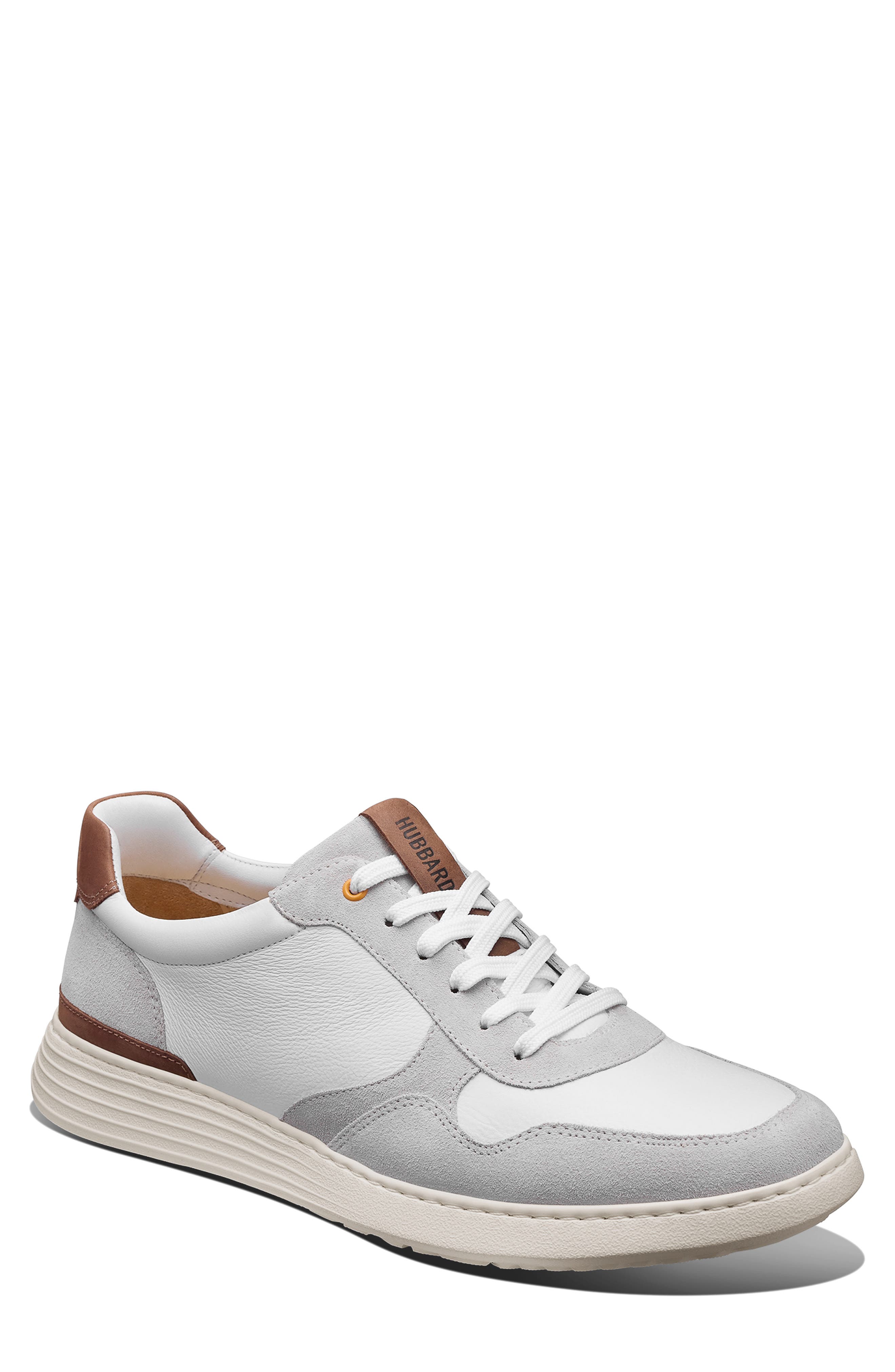 Samuel Hubbard Featherlight Sneaker, Main, color, White Leather