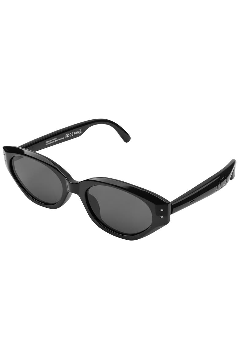 Josie Cateye Smart Sunglasses, Alternate, color, Black