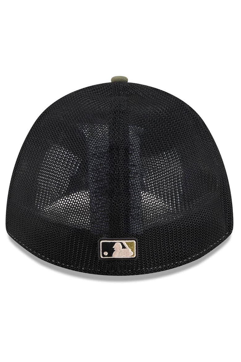 Men's New Era  Olive Cleveland Guardians 2026 Armed Forces Day 39THIRTY M-Crown Flex Hat, Alternate, color, Olive