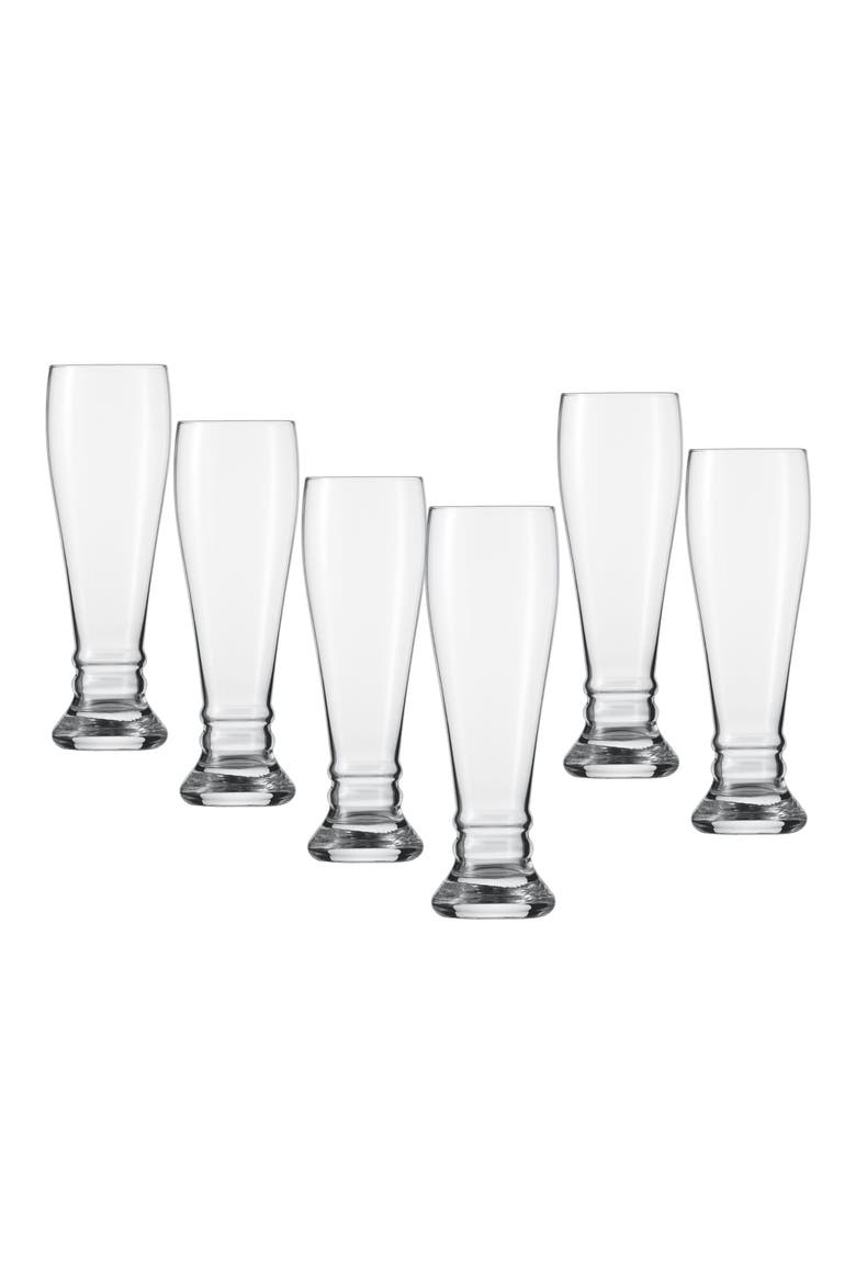 Beer Basic Set of 6 Bavaria Beer Glasses, Main, color, CLEAR