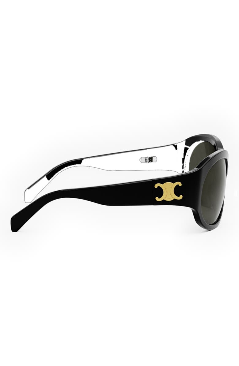 CELINE Triomphe Oval Sunglasses, Alternate, color,