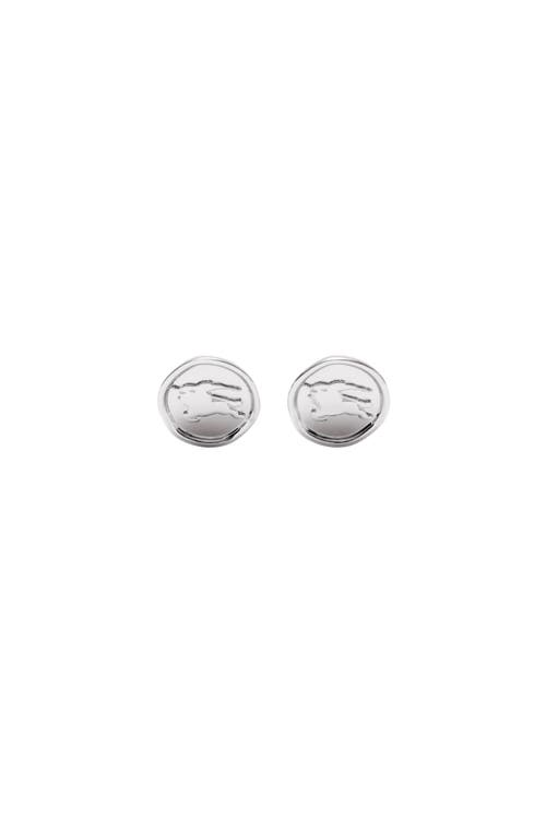 Burberry Ekd Stamp Cufflinks In Silver
