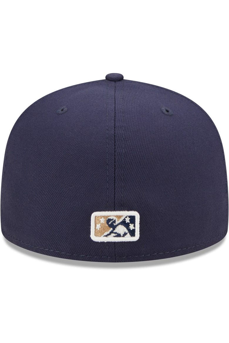 Men's New Era Navy San Antonio Missions Authentic Collection Team Home 59FIFTY Fitted Hat, Alternate, color, Navy