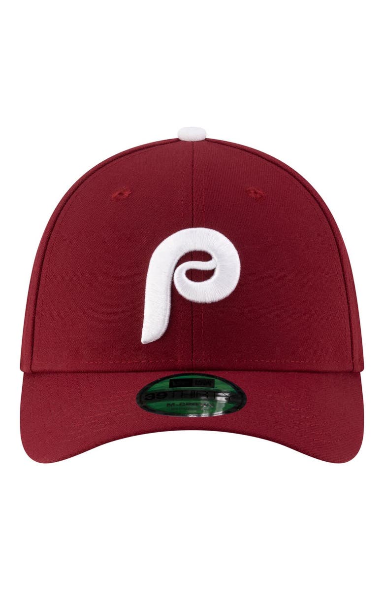 New Era Men's New Era  Burgundy Philadelphia Phillies Player Replica 39THIRTY M-Crown Flex Hat, Alternate, color, Burgundy
