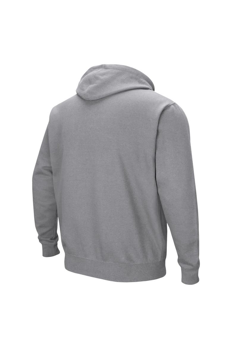 Men's Colosseum  Gray Citadel Bulldogs Arch & Logo Pullover Hoodie, Alternate, color, Gray