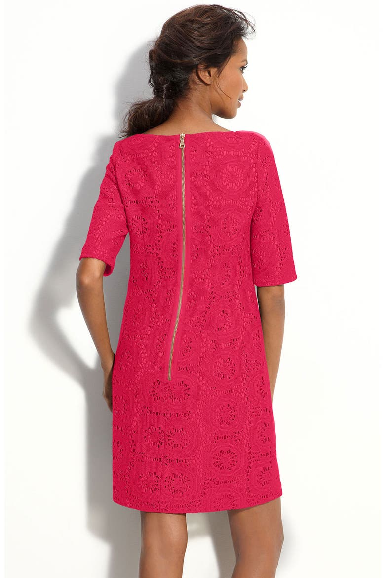 Lace Shift Dress, Alternate, color, POPPY
