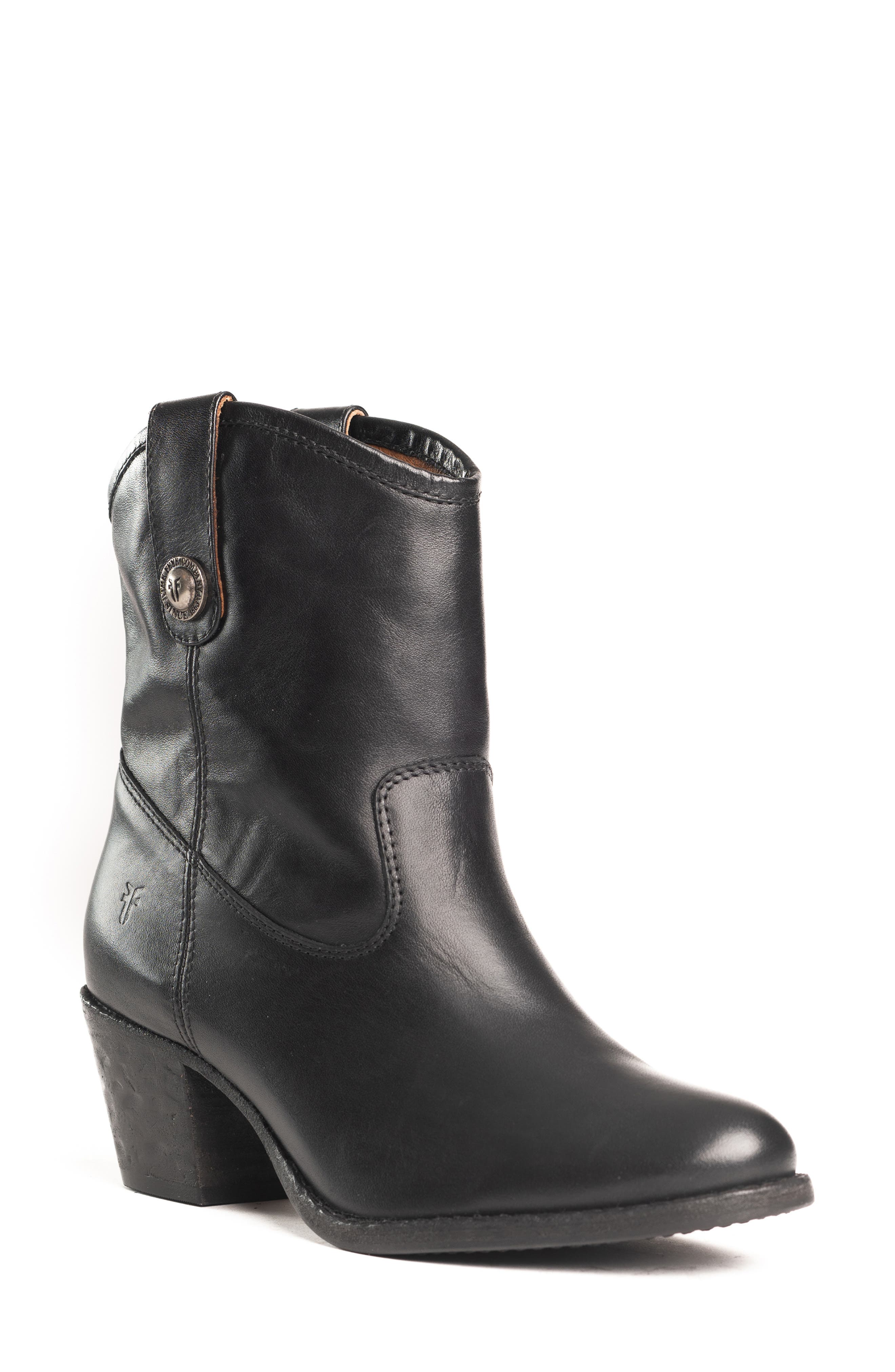 Frye Jackie Button Short Bootie, Main, color, 