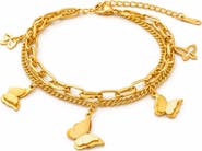 REBL Butterfly Charm Bracelet