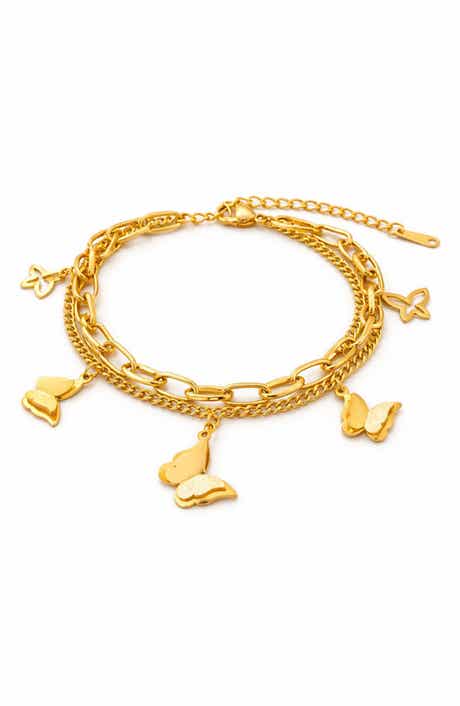 REBL Butterfly Charm Bracelet