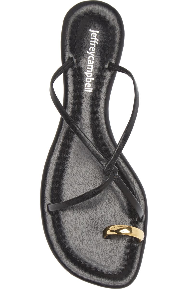 Jeffrey Campbell Pacifico Slide Sandal, Alternate, color, Black Gold