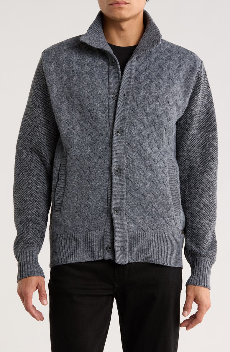 Buffalo Jeans Washington Cardigan, Main, color, Grey Mix