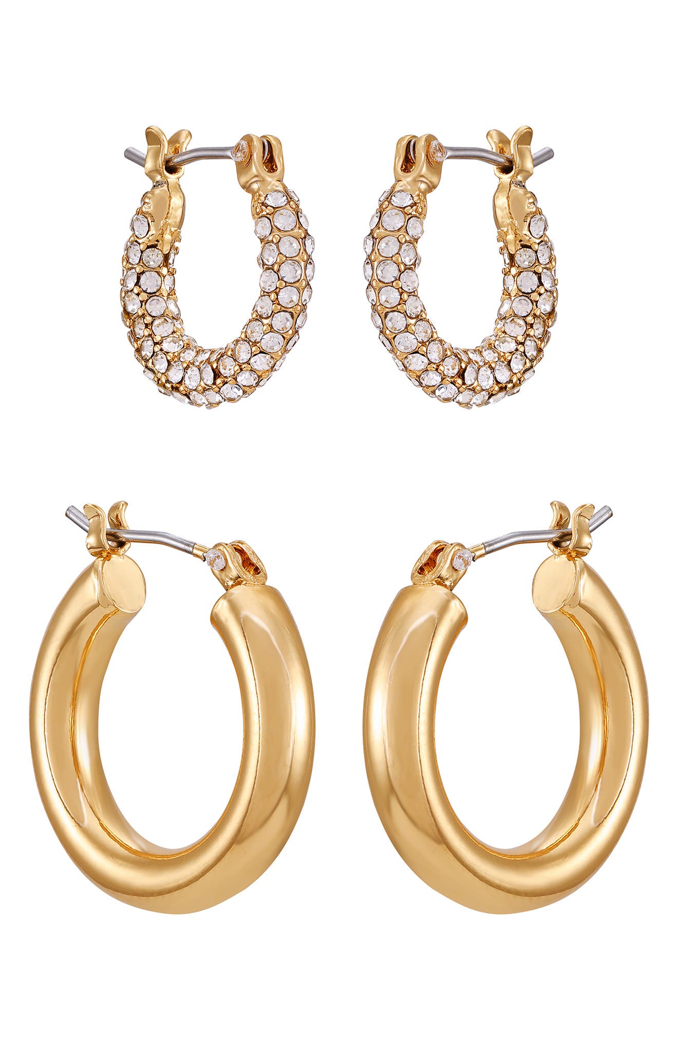 Vince Camuto Set of 2 Assorted Hoop Earrings