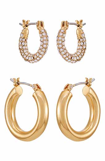 Vince Camuto Set of 2 Assorted Hoop Earrings