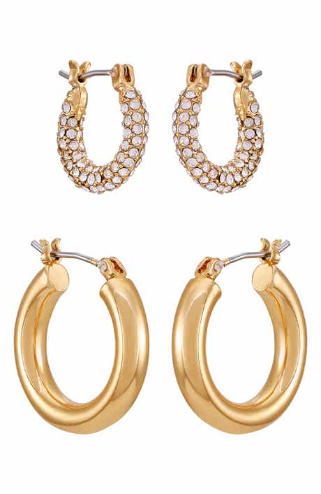 Vince Camuto Set of 2 Assorted Hoop Earrings