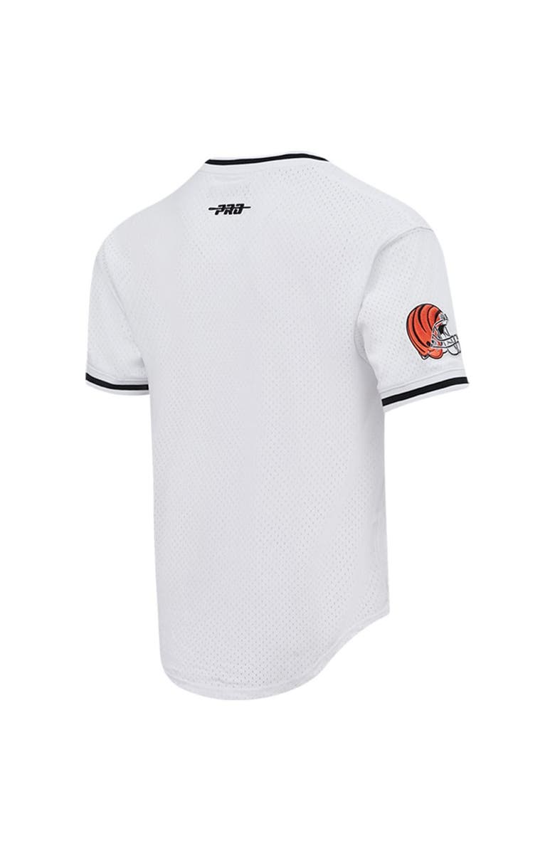 PRO STANDARD Men's Pro Standard Ja'Marr Chase White Cincinnati Bengals Mesh Player Name & Number Top, Alternate, color, White