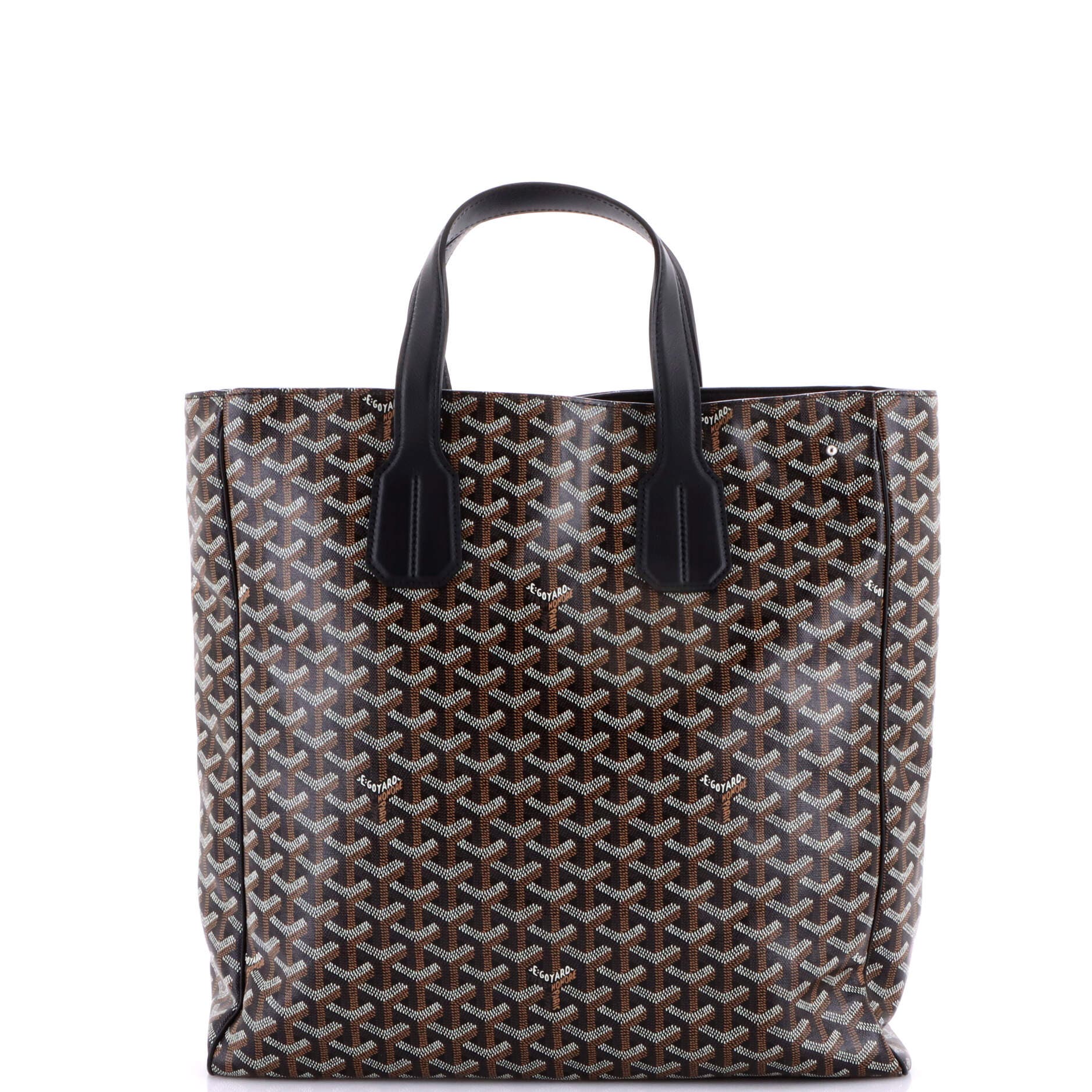Pre-Owned Goyard Voltaire III Tote Coated Canvas, Alternate, color, Black