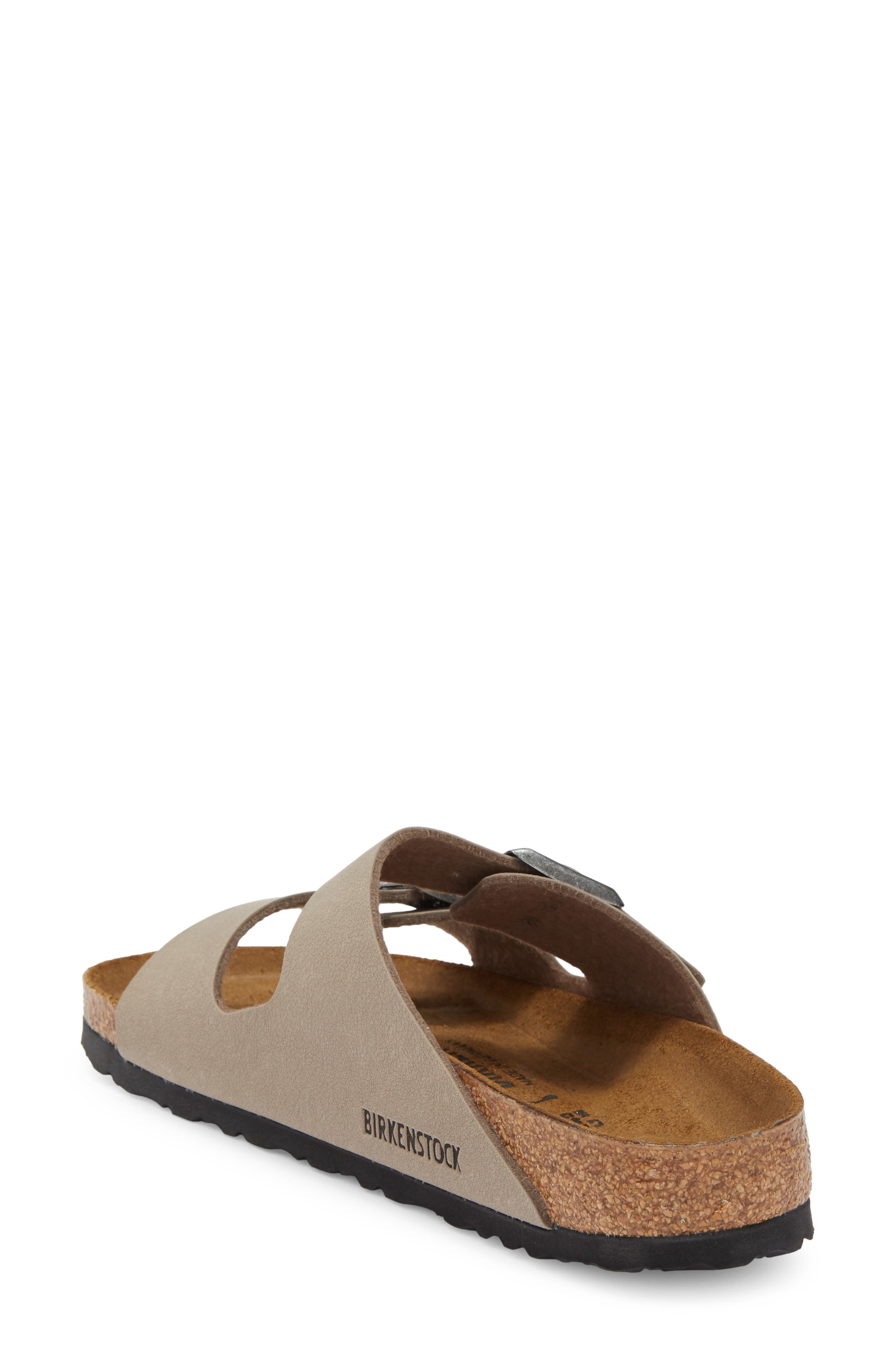 Arizona Double Buckle Slide Sandal, Alternate, color, GRAY TAUPE