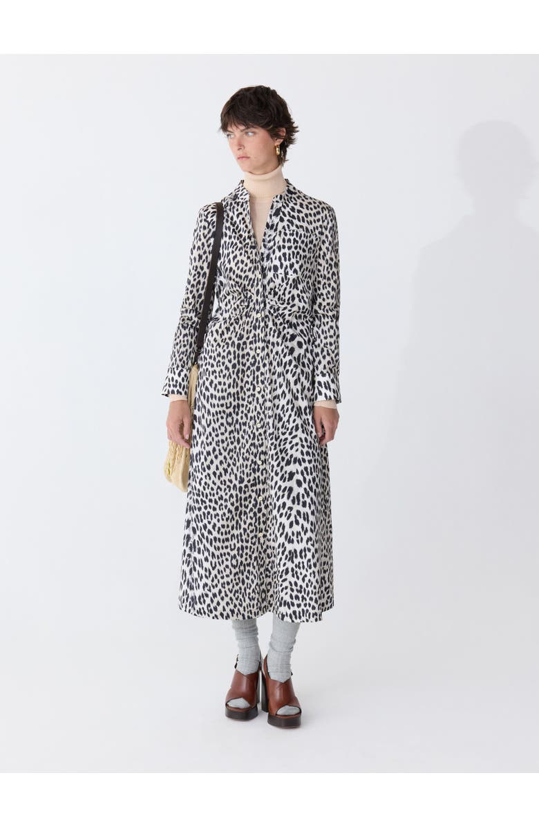 Callas Milano GENNY Longsleeve Shirtdress, Alternate, color, Natural