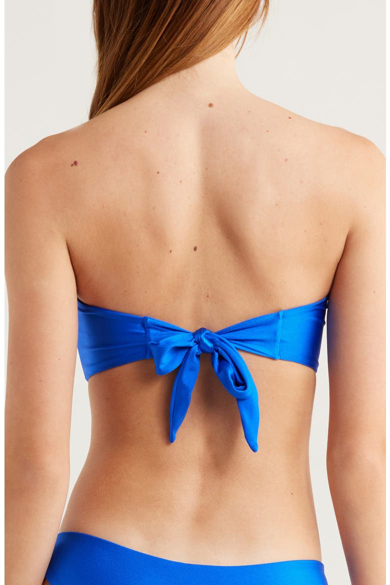 Strapless O-Ring Bikini Top, Alternate, color, BLUE LAGOON