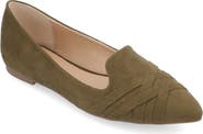Journee Collection Mindee Crisscross Toe Flat - Wide Width Available