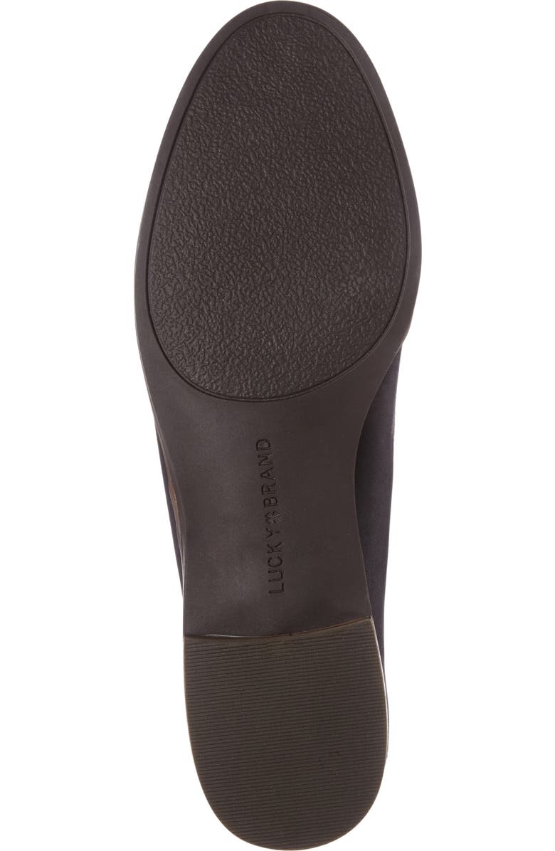 Lucky Brand Cahill Flat, Alternate, color, Black Leather