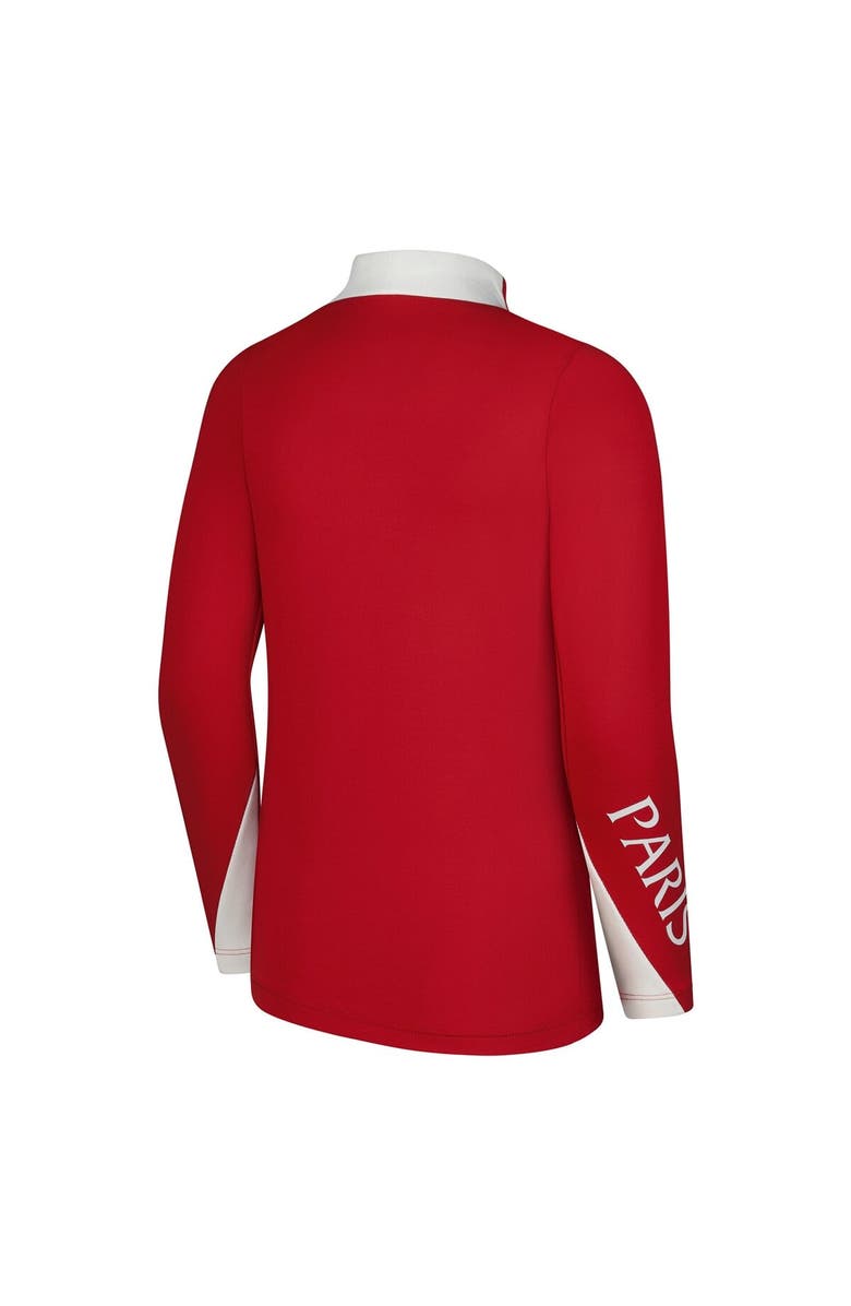 Jordan Brand Youth Jordan Brand  Red Paris Saint-Germain 2025/26 Strike Drill Performance Quarter-Zip Pullover Top, Alternate, color, 