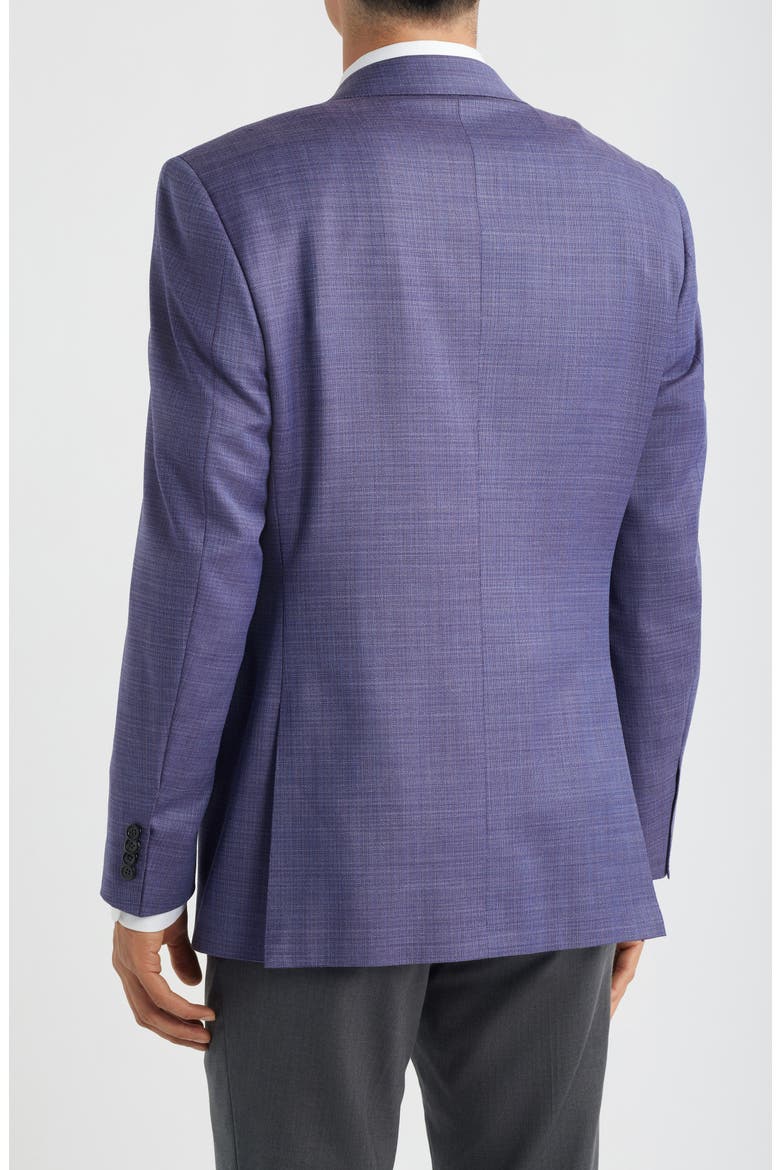 Siena Regular Fit Purple Mélange Wool Sport Coat, Alternate, color, LIGHT PURPLE