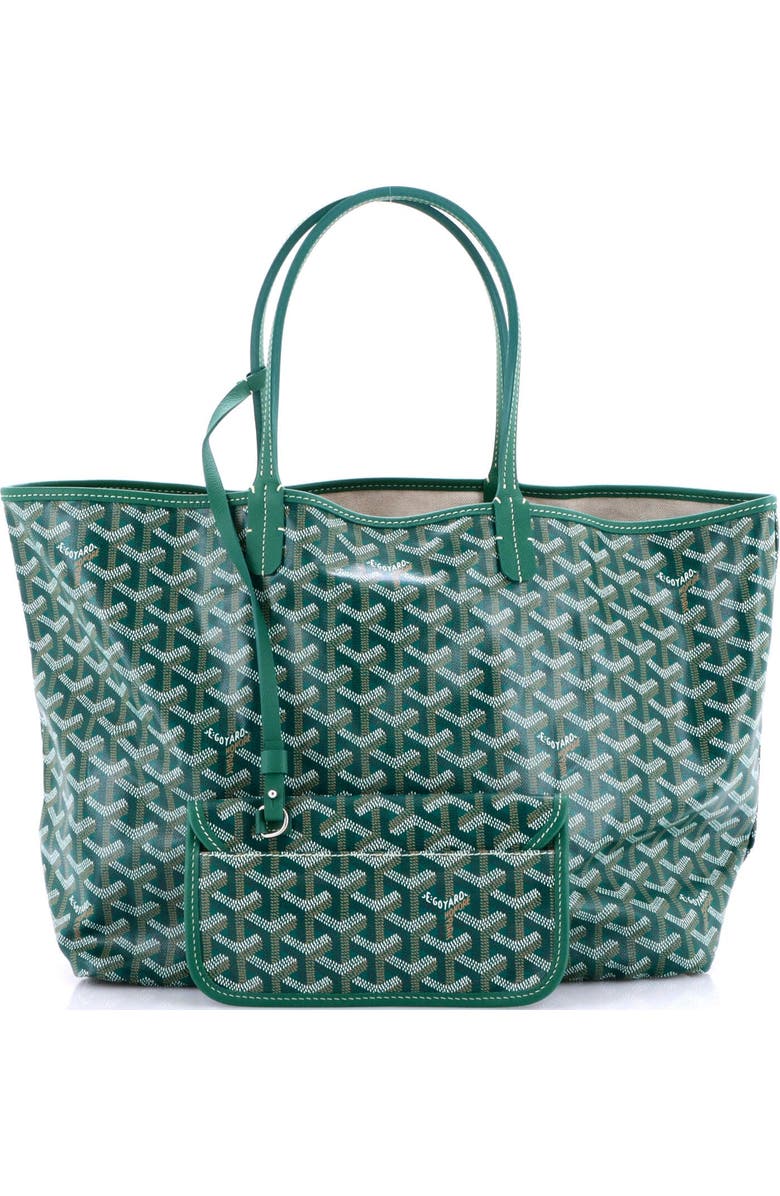 Pre-Owned Goyard Saint Louis Tote Coated Canvas PM, Alternate, color, Green