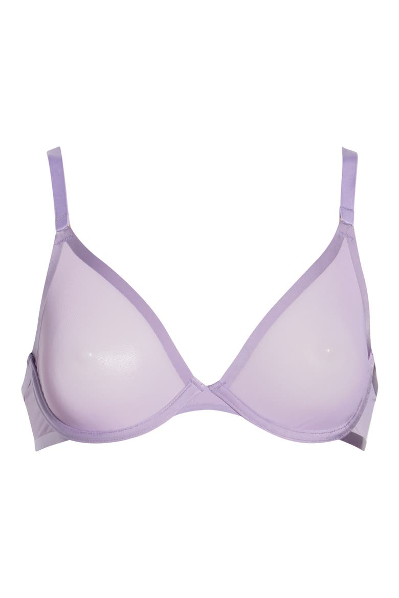 The Plunge Underwire Mesh Bra, Alternate, color, AMETHYST PURPLE